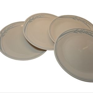 Vntg CORELLE Blue Lily DINNER PLATES SET OF FOUR (4) Corning RETIRED